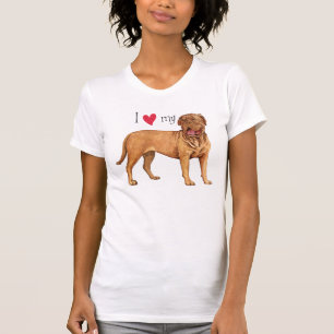 Camiseta Eu amo meu Dogue de Bordéus