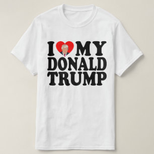 Camiseta Eu Amo Meu Donald Trump 47º Presidente