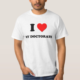 Camiseta Eu amo meu doutorado