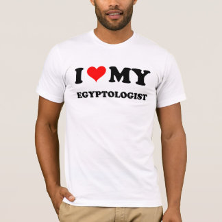 Camiseta Eu amo meu Egyptologist