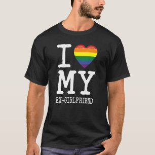 Camiseta Eu Amo Meu EX Namorada Transgênero Homossexual Rai