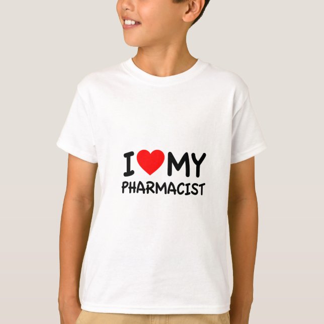 Camiseta Eu amo meu farmacêutico (Frente)