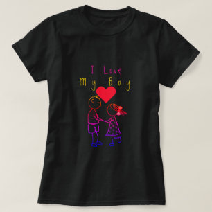 Camiseta Eu Amo Meu Filho - Amor Romântico - Menina