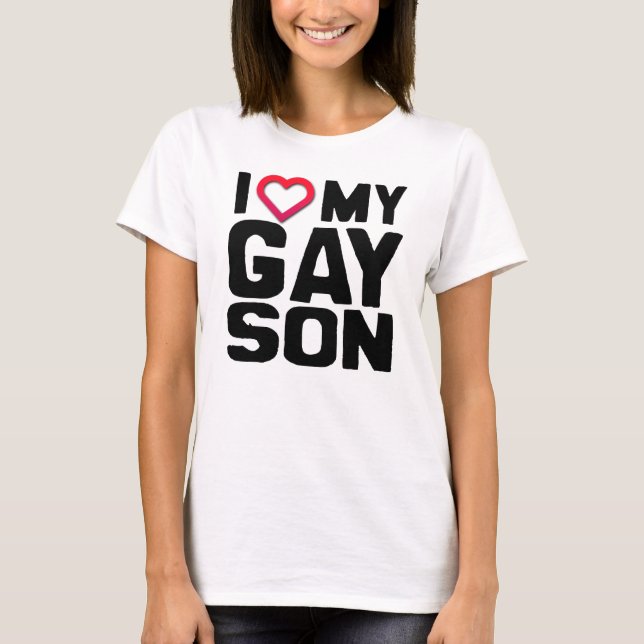 Camiseta Eu amo meu filho Gay (Frente)