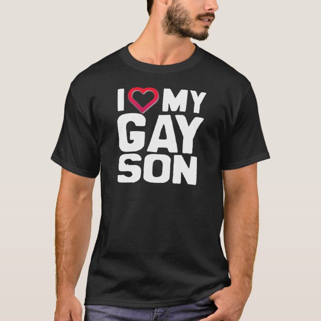 CAMISETA EU AMO MEU FILHO GAY - -... (Frente)