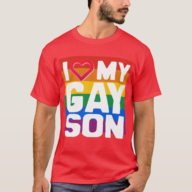 CAMISETA EU AMO MEU FILHO GAY - -... (Frente)
