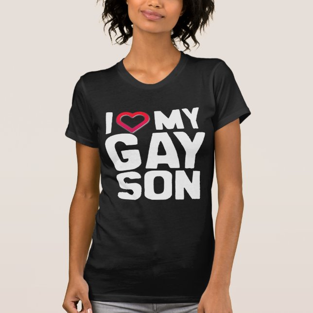 CAMISETA EU AMO MEU FILHO GAY - -... (Frente)