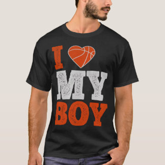 Camiseta Eu Amo Meu Filho - Homens Presentes De Basquete Mu