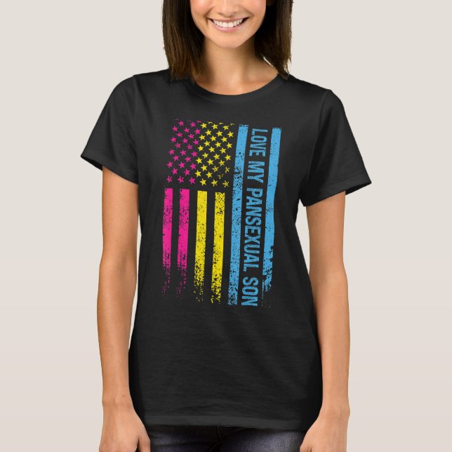 Camiseta Eu Amo Meu Filho Pansexual (Frente)