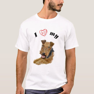 Camiseta Eu amo meu galês Terrier
