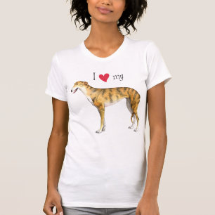 Camiseta Eu amo meu galgo