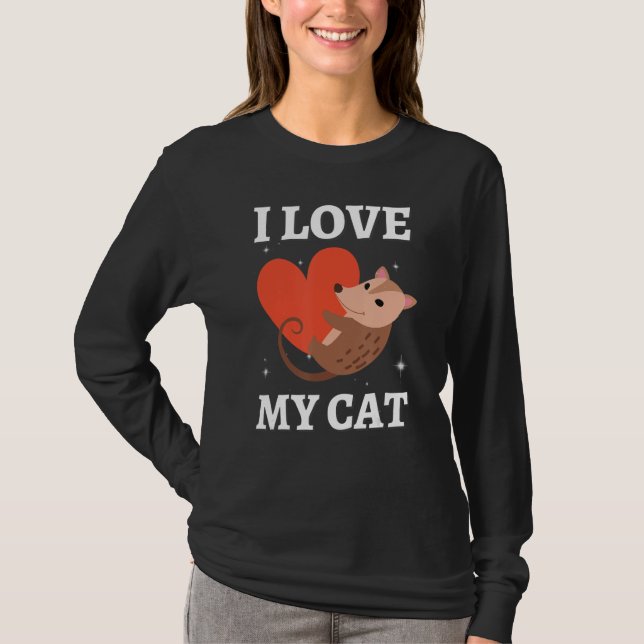 Camiseta Eu Amo Meu gambá Ogambá (Frente)