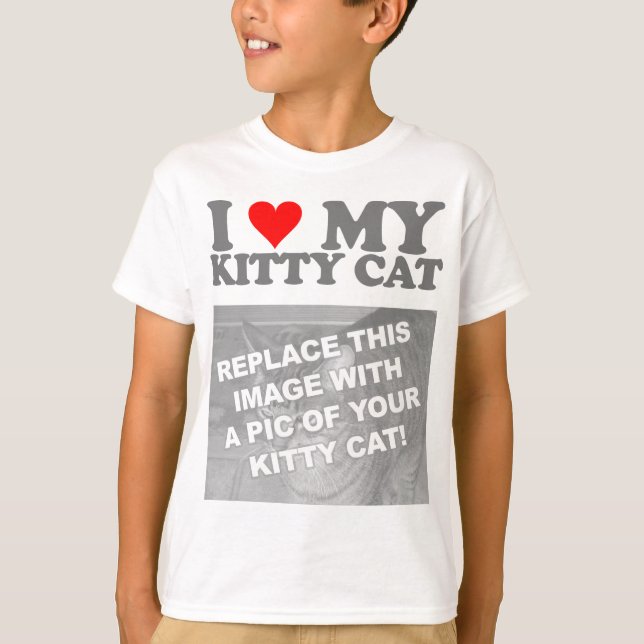 Camiseta Eu Amo Meu Gatinho (Frente)