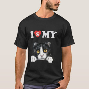 Camiseta Eu Amo Meu Gatinho Kinkalow Funil Amante de Gatos 