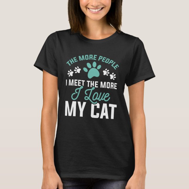 Camiseta Eu Amo Meu Gato (Frente)