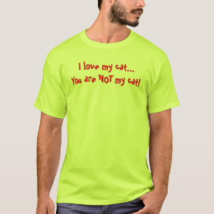 Camiseta Eu amo meu gato!