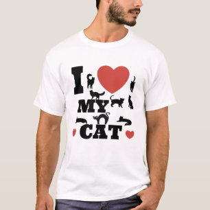 Camiseta Eu amo meu gato