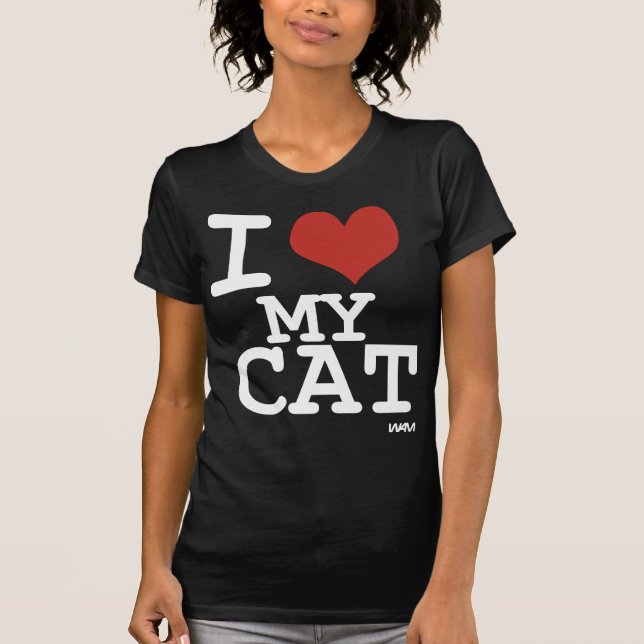 Camiseta Eu amo meu gato (Frente)