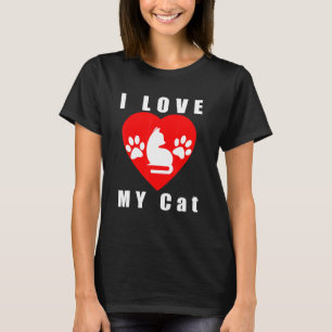 Camiseta Eu Amo Meu Gato