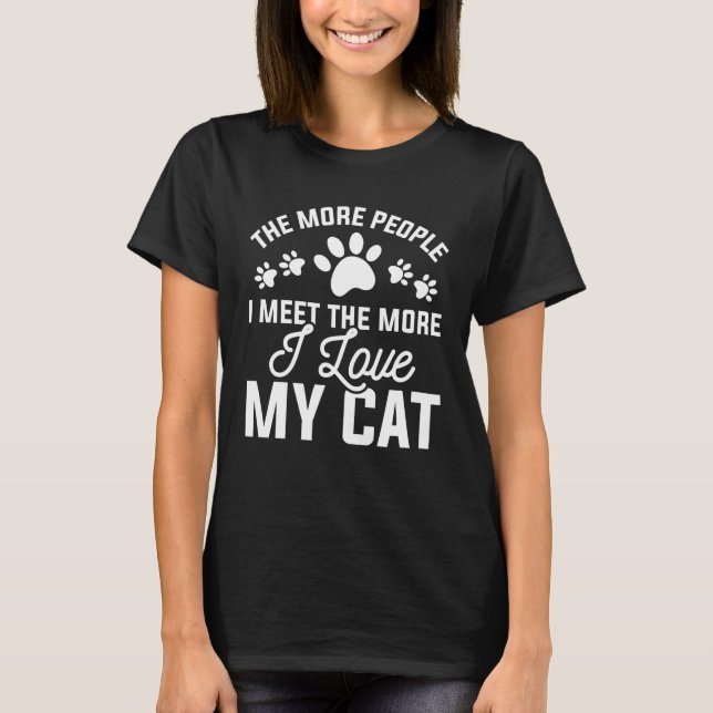 Camiseta Eu Amo Meu Gato (Frente)