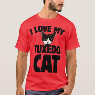 Camiseta Eu amo meu gato de smoking