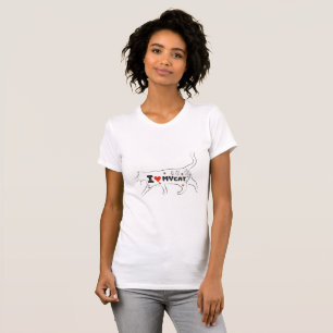 Camiseta Eu Amo Meu Gato – Design Adorável para Amantes de 