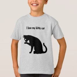 Camiseta Eu amo meu gato do gatinho
