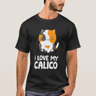 Camiseta Eu Amo Meu Gato Malhado Fofo