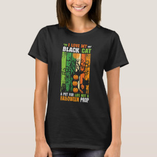 Camiseta Eu Amo Meu Gato Preto Um Animal de Estimação Para