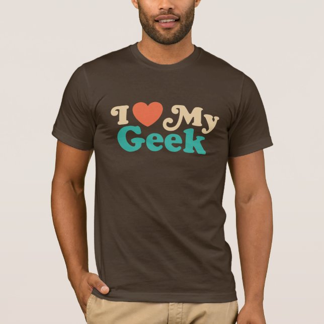 Camiseta Eu Amo Meu Geek (Frente)