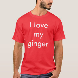 Camiseta Eu amo meu gengibre