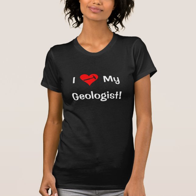 Camiseta Eu Amo Meu Geólogo! (Frente)