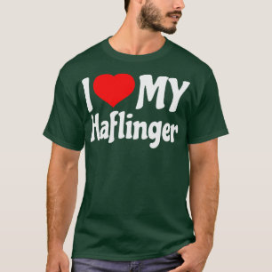 Camiseta Eu amo meu Haflinger Horse 1