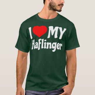 Camiseta Eu amo meu Haflinger Horse 1