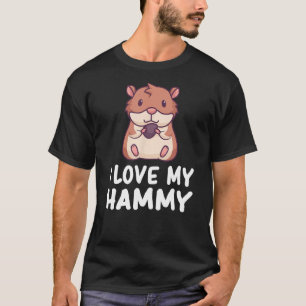 Camiseta Eu amo meu hammy Hamster