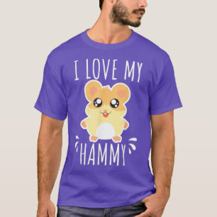 Camiseta Eu Amo Meu Hammy Hamster T Shirt Gift Outfit
