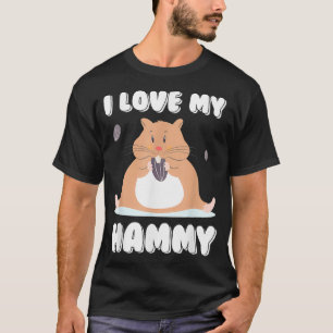 Camiseta Eu amo meu Hammy para todos os donos de animais de