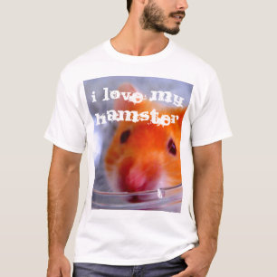 Camiseta eu amo meu hamster