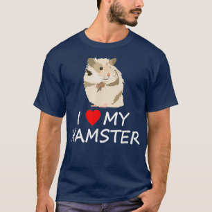 Camiseta Eu Amo Meu Hamster