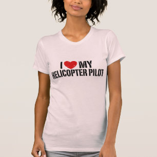 Camiseta Eu amo meu helicóptero+Piloto