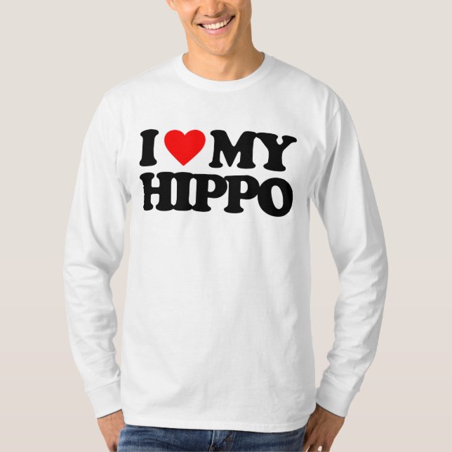CAMISETA EU AMO MEU HIPOPÓTAMO (Frente)