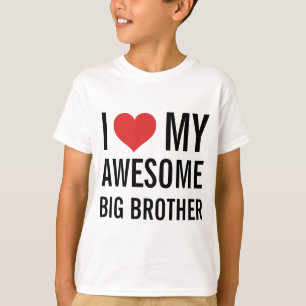 Camiseta Eu Amo Meu Incrível Irmão Grande