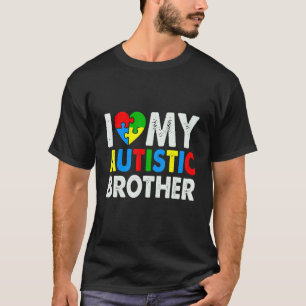 Camiseta Eu Amo Meu Irmão Autista Autismo