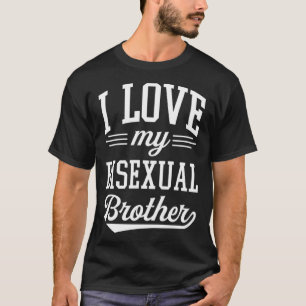 Camiseta Eu Amo Meu Irmão Bissexual Orgulhoso Afirmando LGB