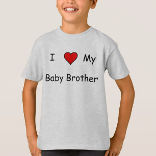 Camiseta Eu amo meu irmão do bebê