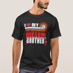 Camiseta Eu Amo Meu Irmão Incrível, Pai Mãe Irmã Ama Gre