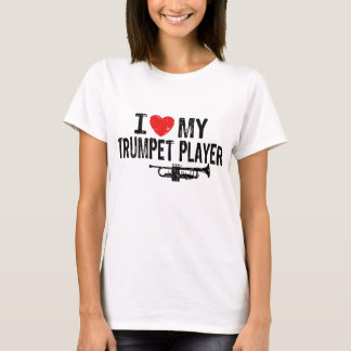 Camiseta Eu Amo Meu Jogador De Trompetes