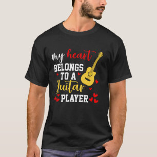 Camiseta Eu Amo Meu Jogador De Violão Casais De Esposa Mari