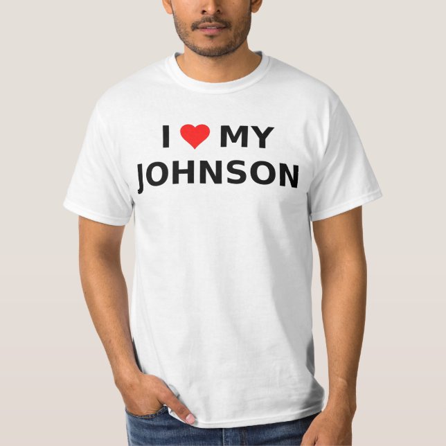 Camiseta Eu amo meu Johnson (Frente)