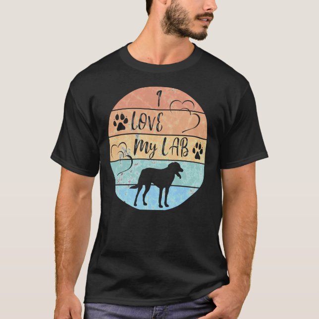 Camiseta Eu Amo Meu Labrador 210 (Frente)
